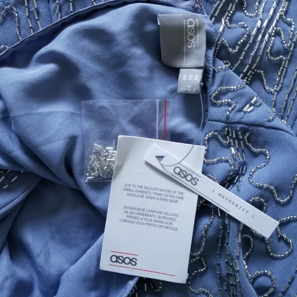 Asos maternity dusty blue dress - Picture 6 of 7